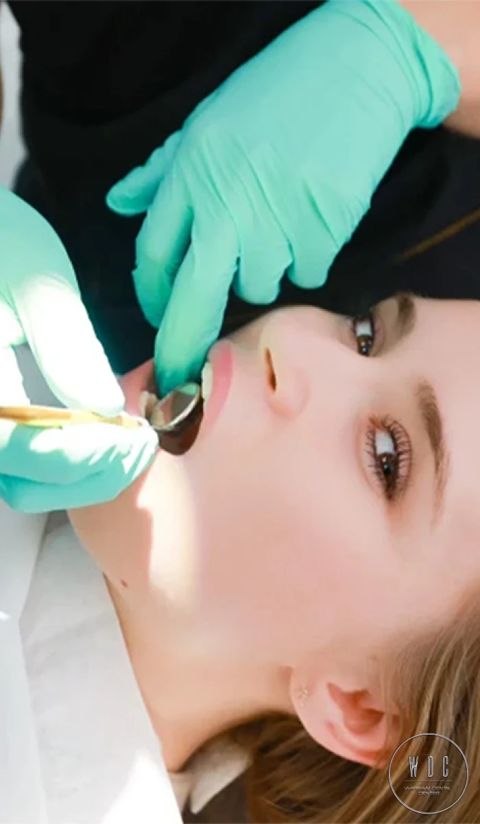 Sinus lift procedure performed by a dentist at Warsaw Dental Center.