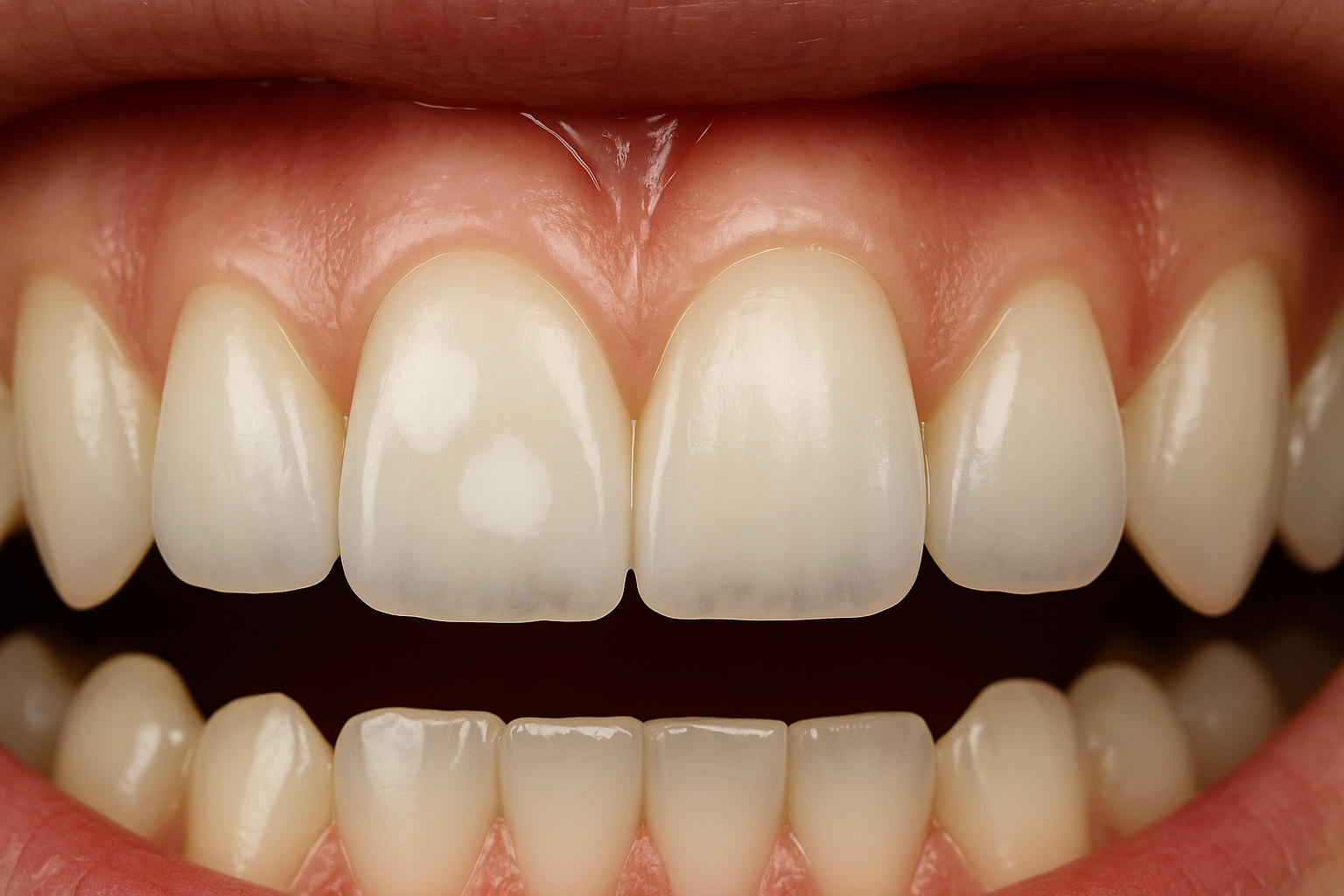 Białe plamy na zębach